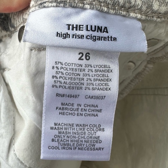 Joe's Jeans Women’s The Luna High Rise Cigarette Snake Print Straight Jeans 26 - Picture 5 of 8